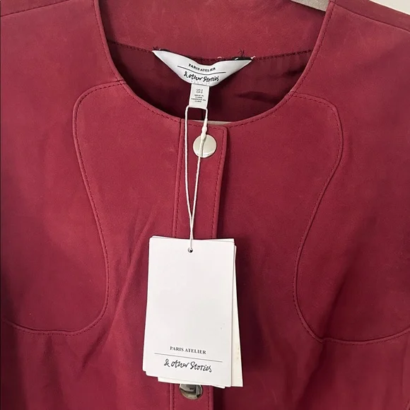 & Other Stories Suede Mini Dress - Picture 2 of 5